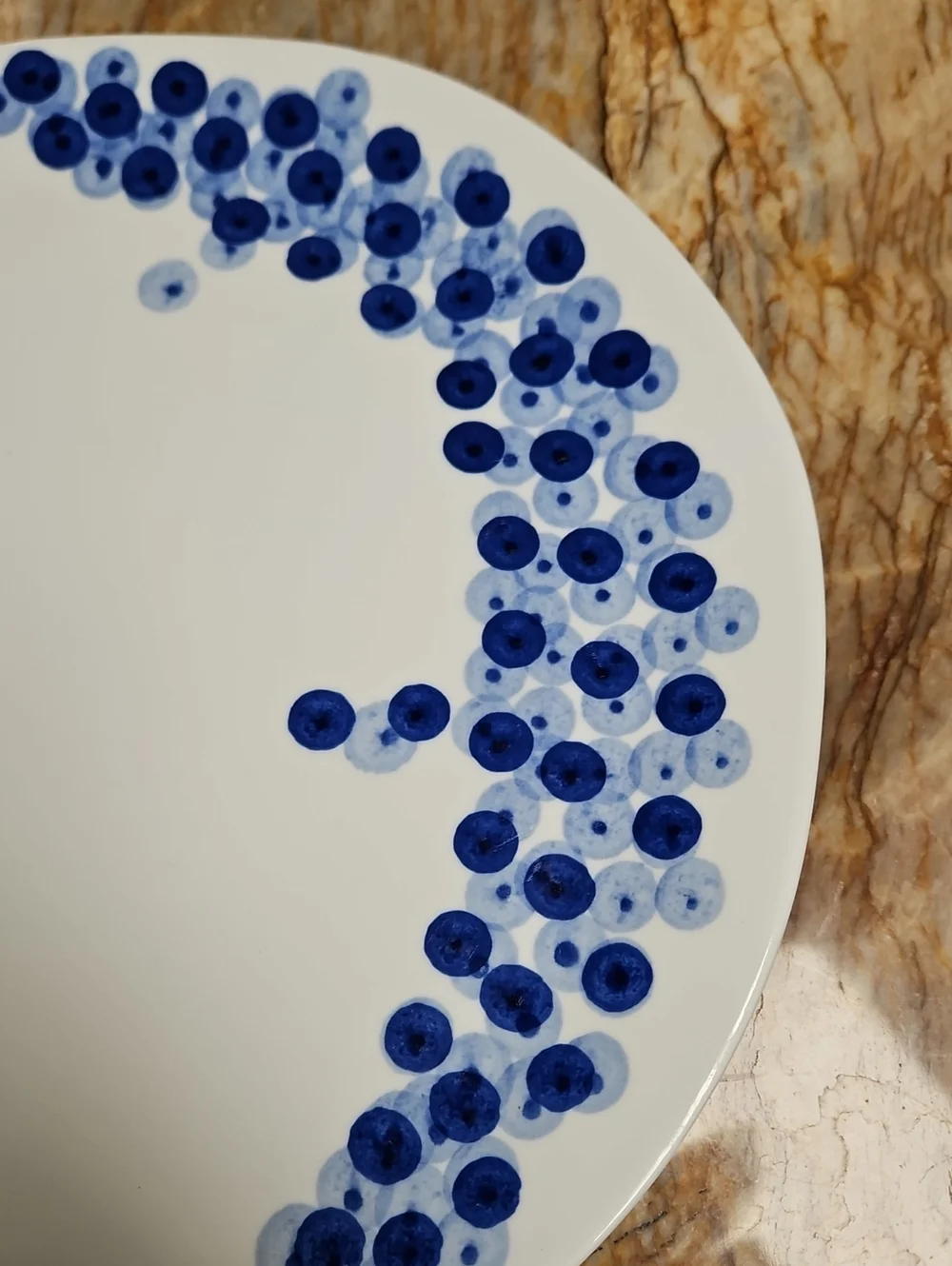 Crate&Barrel white round
